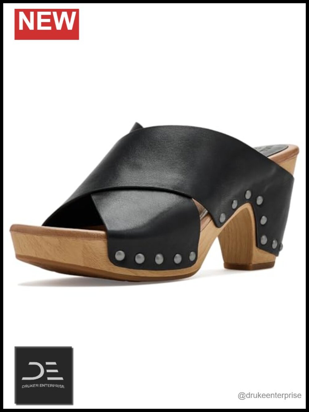 Italian Leather Heeled Sandals - Platform Wedge